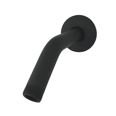 Showerscape K155K0 6-Inch Shower Arm with Flange, Matte Black K155K0